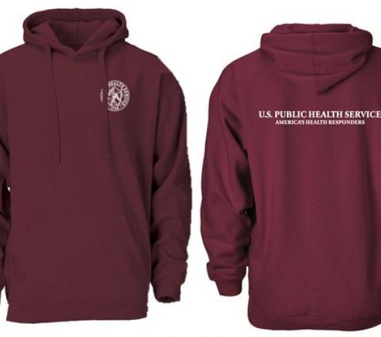 PHS hooded sweatshirt, maroon