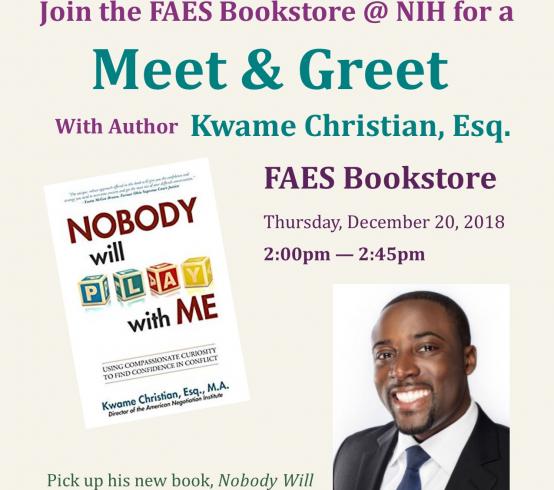 Author Meet & Greet: Kwame Christian, Esq. | December 20, FAES Bookstore
